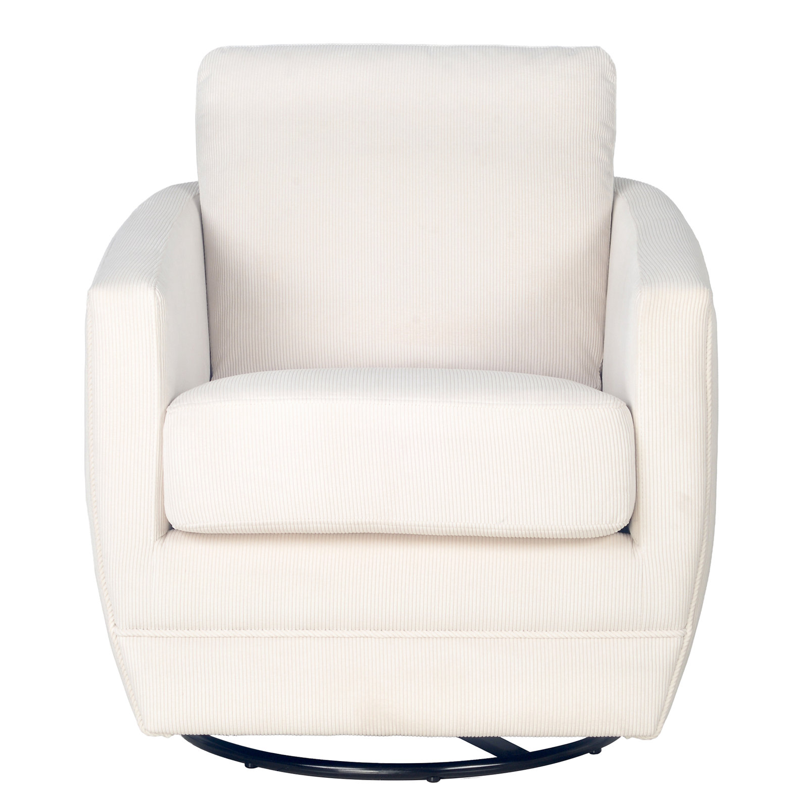 Gogh Nursery Swivel Glider, Ivory Stripe