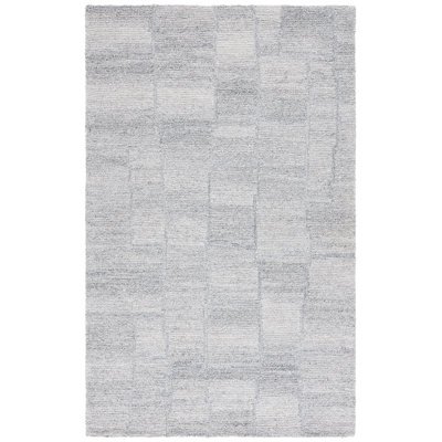 Elius Hand Tufted Pet Yarn/Wool Rug in Grey