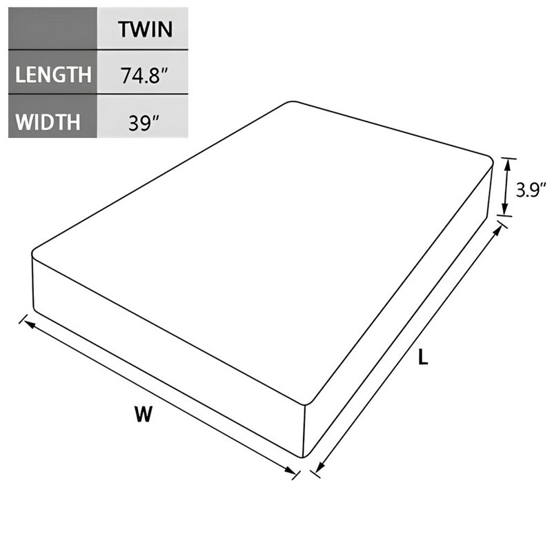 Surmatelas ajusté Protecteur 75D respirant matelassé respirant rembourré doux, Beige