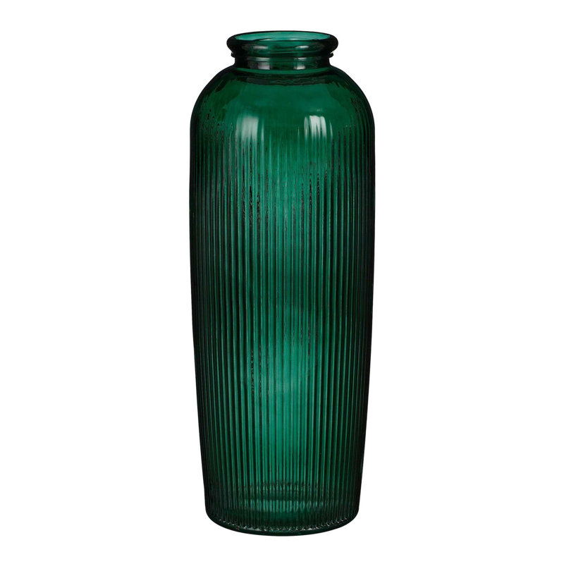 Crespo Recycled Glass Table Vase, Green