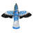 Exhart Solar WindyWing Garden Stake Set of Cardinal, Hummingbird and Blue Bird with Colored LED Lights, 4x27"