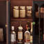 Buffet en bois massif noir