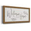 Welcome to Our Home - Cadre photo unique, art textuel sur toile-681317972