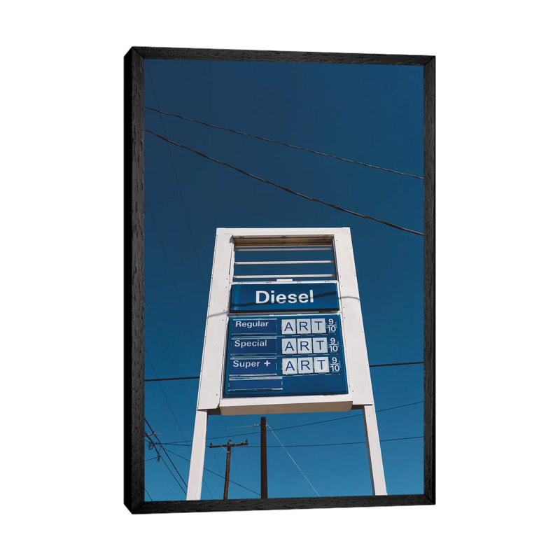 Marfa Art 1 Piece Wall Art on Canvas, 66.04cm H x 45.72cm W x 3.81cm D, Black Framed