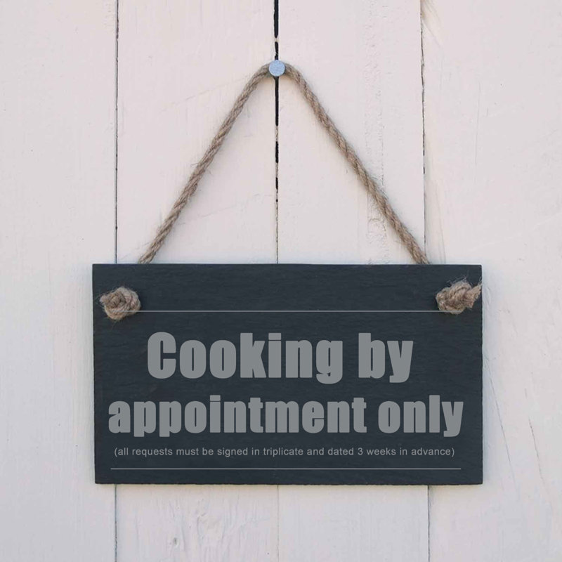 Cooking by Appointment Sign