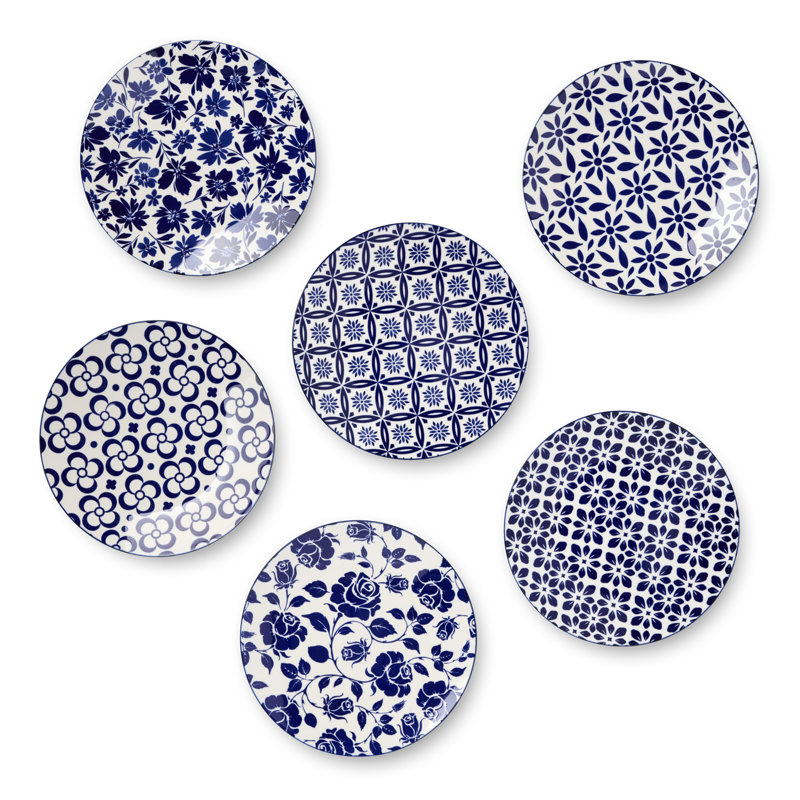 Ensemble de 6 assiettes plates Madison