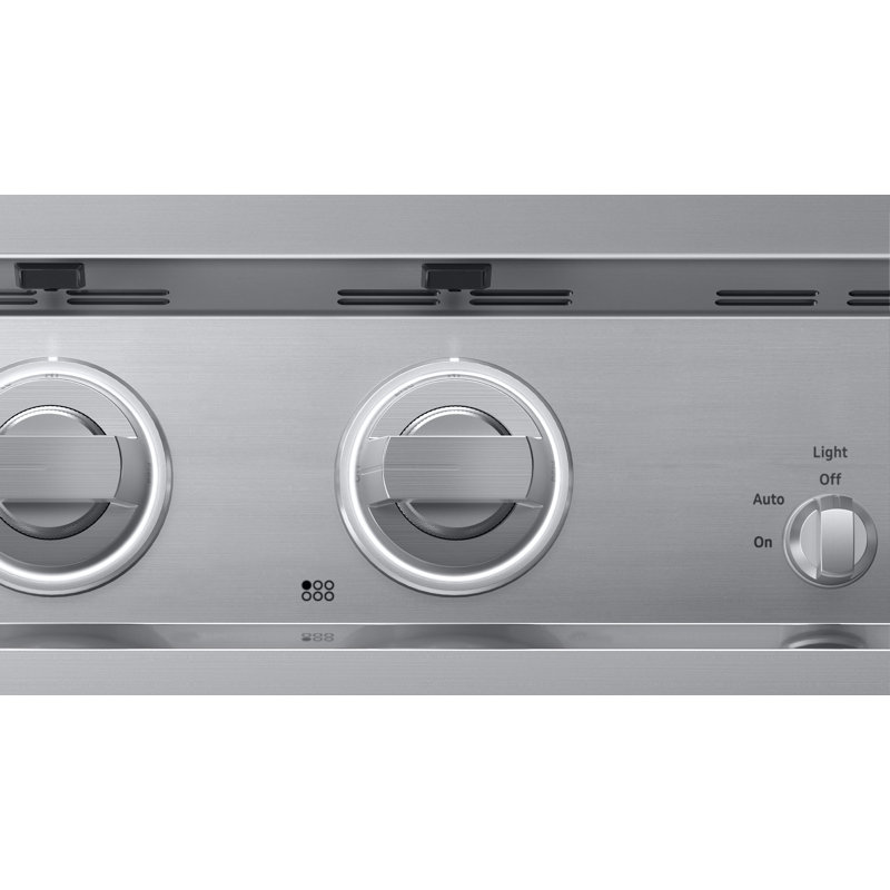 48" Gas Rangetop 6 Burners, NG/LP, Silver Stainless