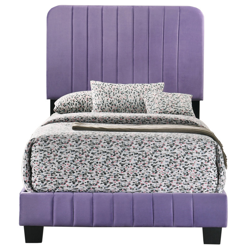 Lit contemporain pour le confort, Lit simple, Mauve