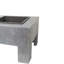 Square Firebowl & Square Console Cement 40cm