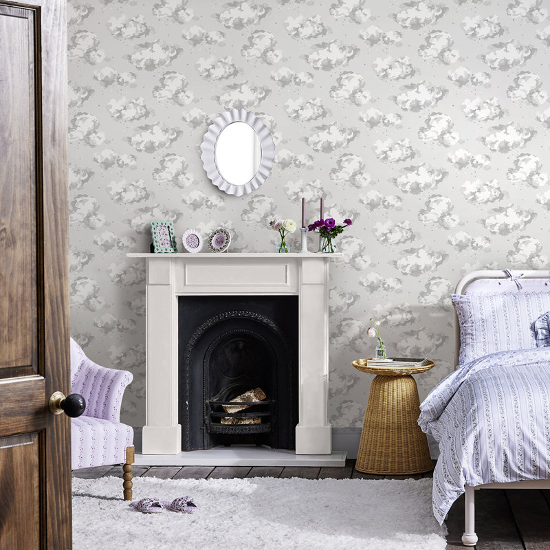 Cath Kidston Silver Linings Neutral Wallpaper, Neutral
