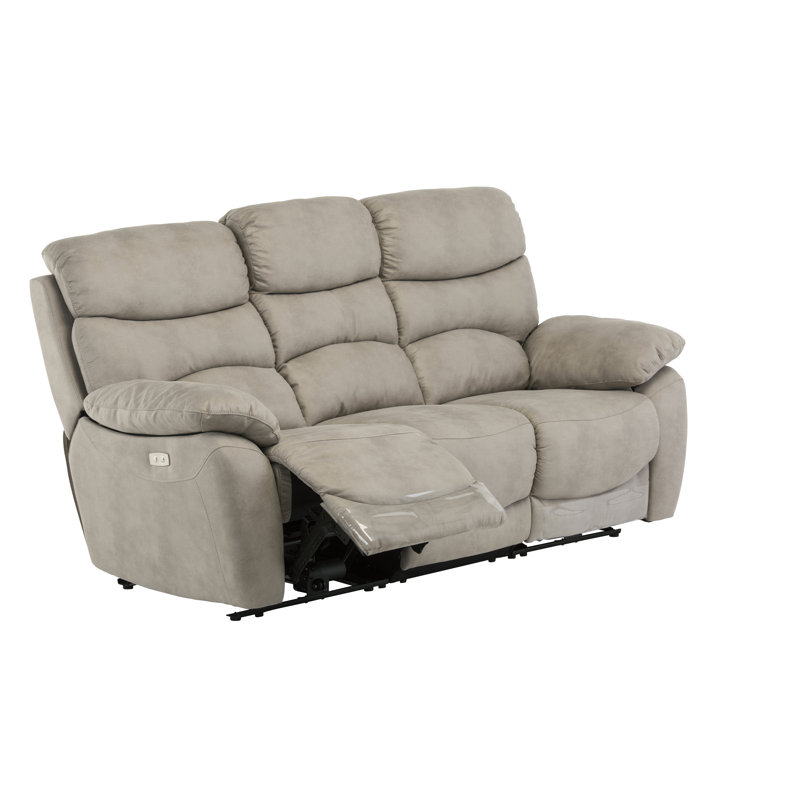 Pickell 204cm Wide Standard Recliner, Natural
