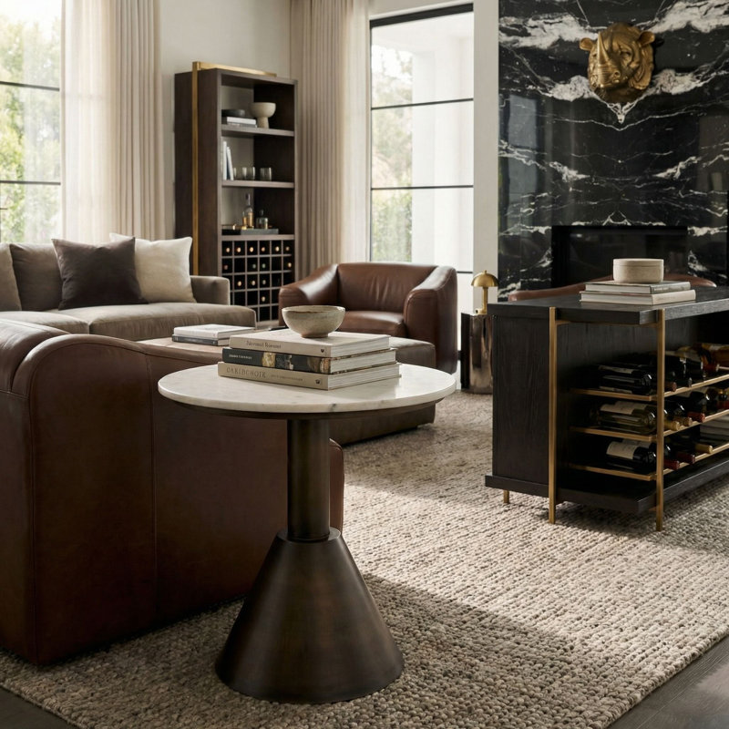 Joseph Marble End Table