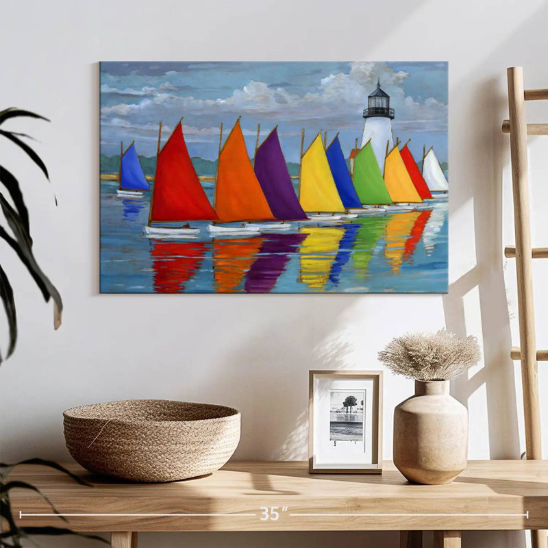 Mehar Rainbow Fleet, 30" H x 45" W