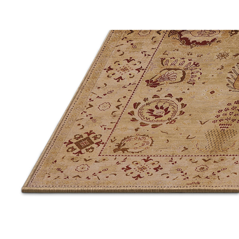 Tapis oriental brun / rouge, Rectangle 7 pi x 9 pi