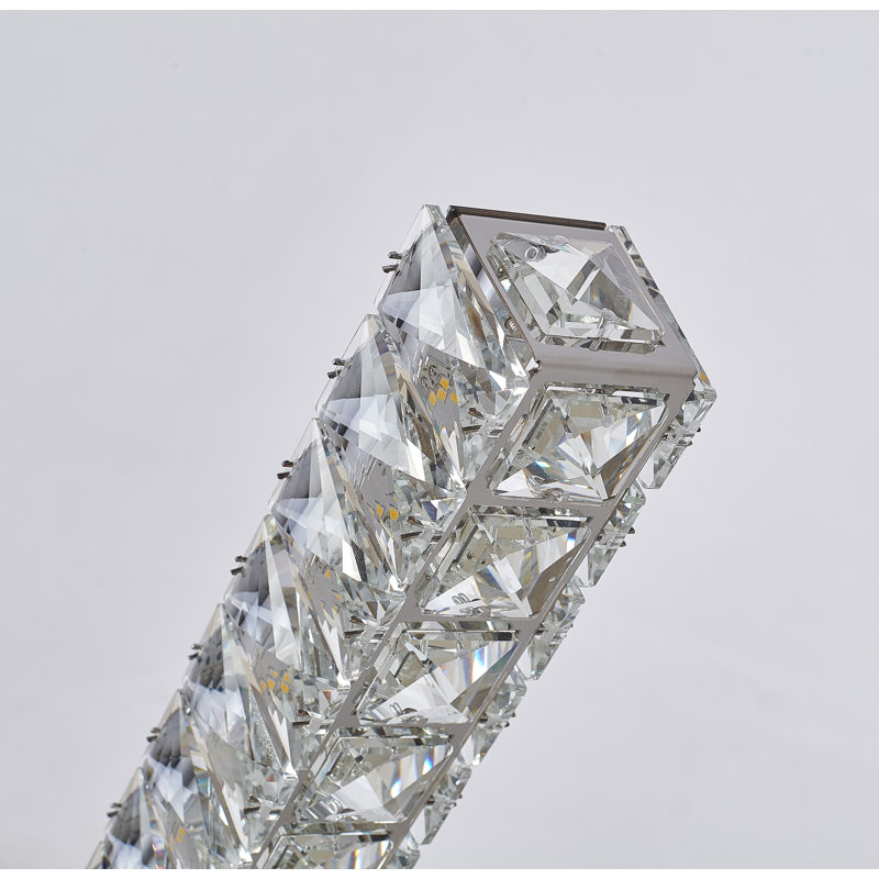 Lampe sur pied colonne en cristal Boyadjis