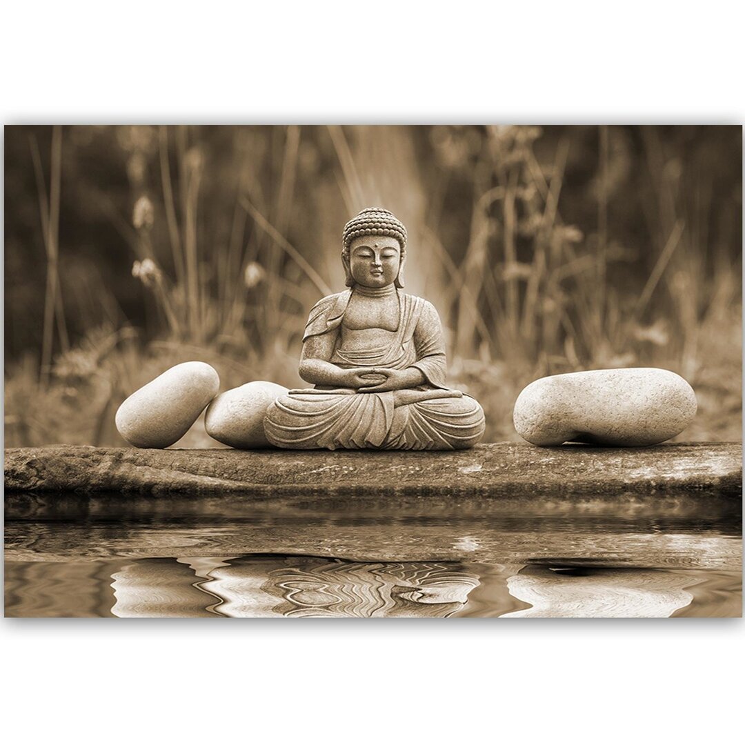 Leinwandbild Buddha over Water 4