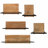 Loddie Metal and Wood Wall Shelf Set Modern Floating Display Shelves with Iron Frame, Decorative and Functional Wall Storage, Stylish Industrial Design