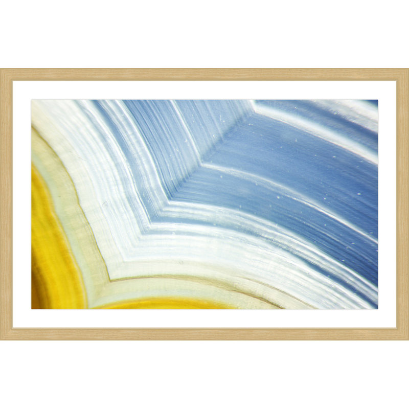 « color froissures »-reproduction d’art encadrée, H 16 po x l 24 po x P 1,5 po, Encadré naturel