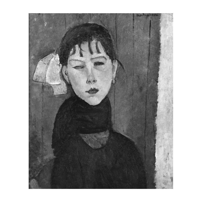 Marie, jeune femme des gens par Amedeo Modigliani - Estampe numérique, H 28 po x l 22 po