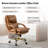 Delmer Modern 23.75"W Genuine Leather Swivel Office Chair with Tilting Function-198887174
