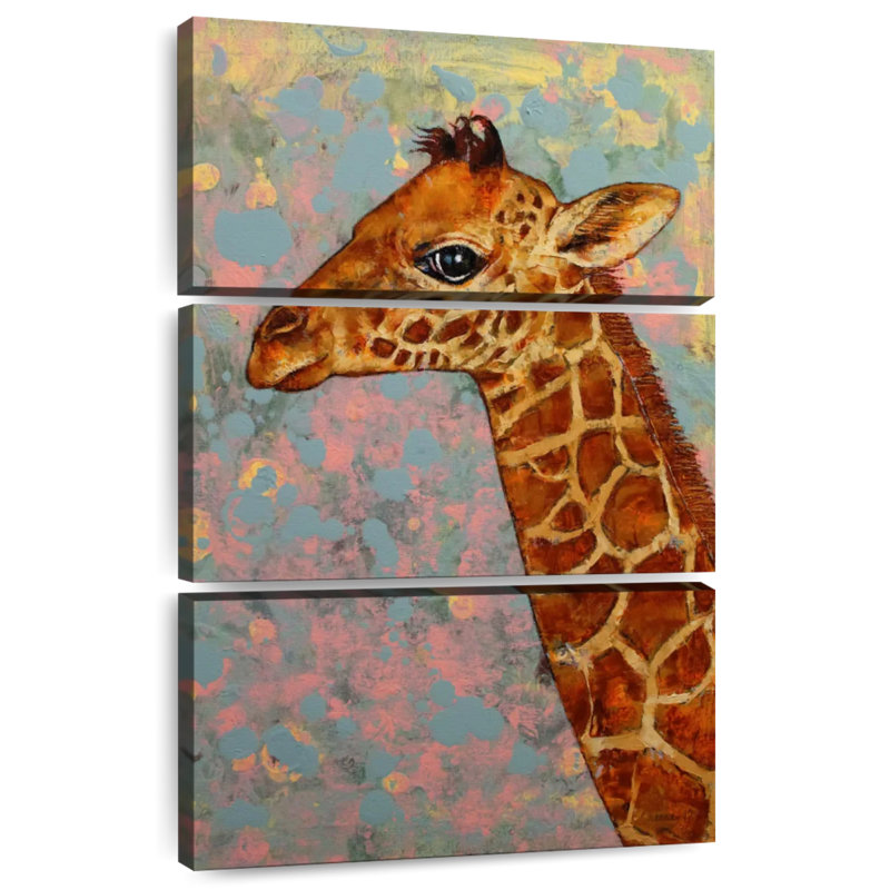 Bébé girafe Brampt, H 74 po x l 48 po
