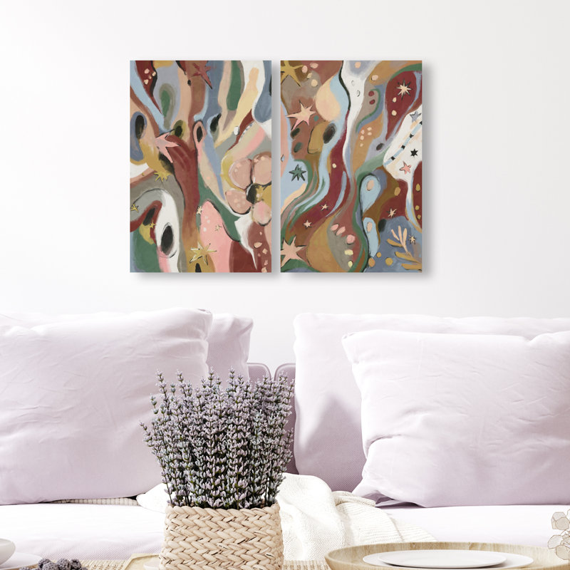 Modern Folk Set Set by Oliver Gal, 30"H x 20"W, Gallery Wrapped