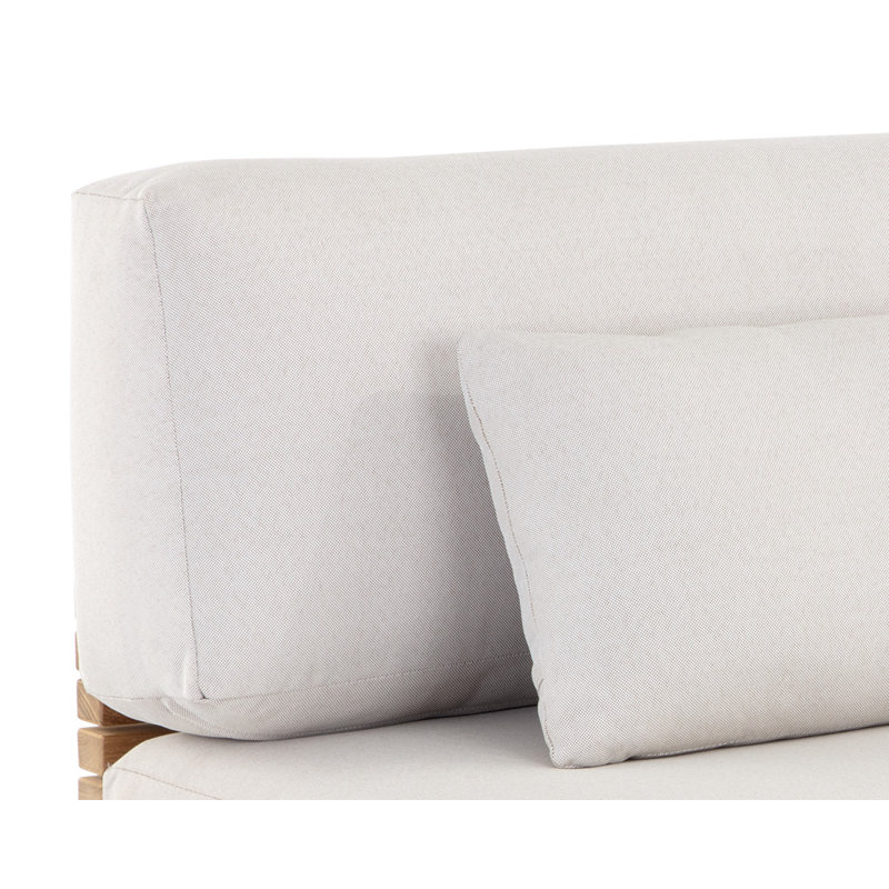 Geneve Outdoor Teak Armless Lounge Chair