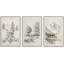 «Vintage Countryside Forest Mountain River Nature Landscape», art mural sur toile 3 pièces-91874918-91874915