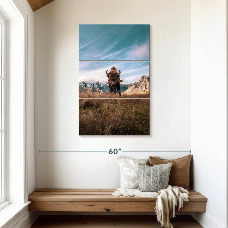 Brampt Bison, 45" H x 28" W