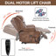 Fauteuil inclinable à double moteur en cuir à deux positions Infinity Power Lift-1242614866