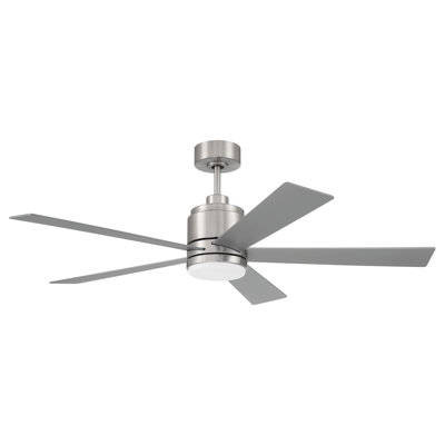 Craftmade McCoy 5-Blade 52" Ceiling Fan with Optional LED Light Kit & Hard Wired, 4 Speed Control