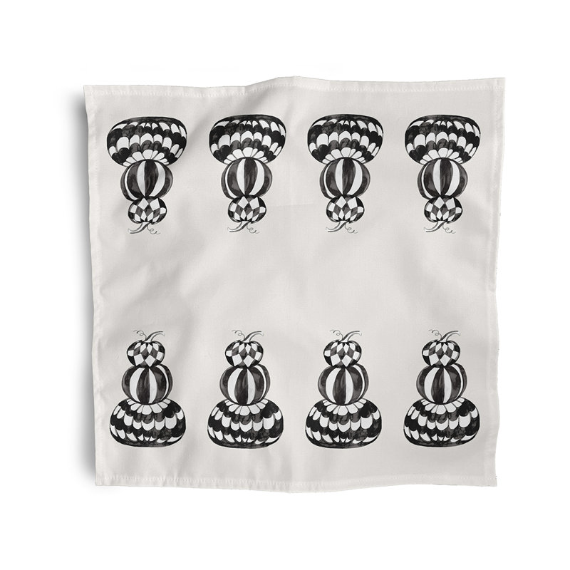 Medota Pumpkin Stack Napkins, Ivory