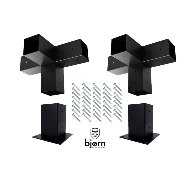 4-Way Pergola Extender Bracket Kit 4x4 Brackets