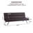 Full 69'' Faux Leather Convertible Sofa