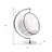 42" Faux Leather Balloon Chair-121847909