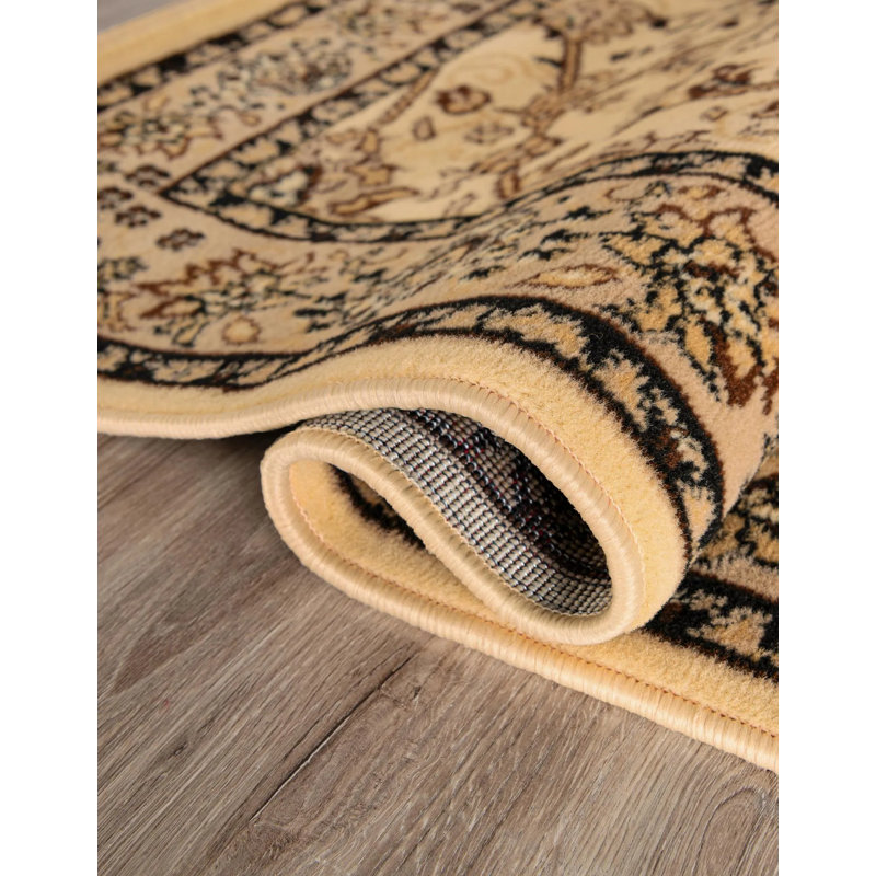 Hanan Floral Area Rug, Rectangle 7'10" x 10', Ivory