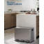 Stainless Steel Multi-Compartment Rubbish & Recycling Bin-128847298