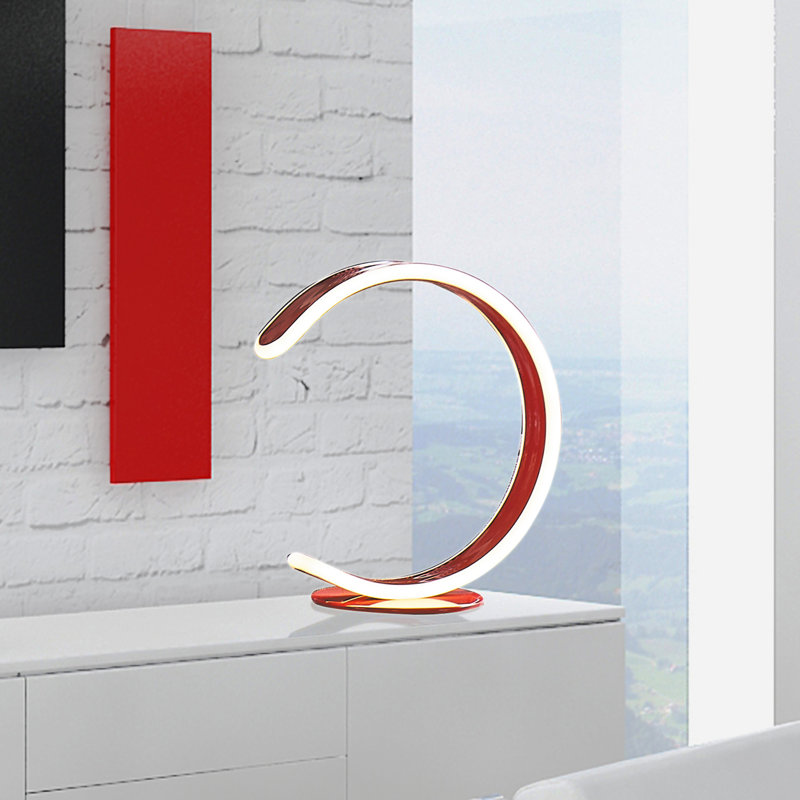 Lampe de table 12,5 po Aureli, Rouge