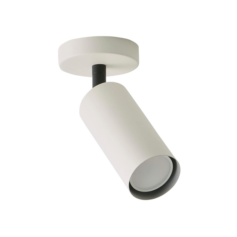 Taylor  Tube Single Adjustable Ceiling Spotlight, Beige, 1