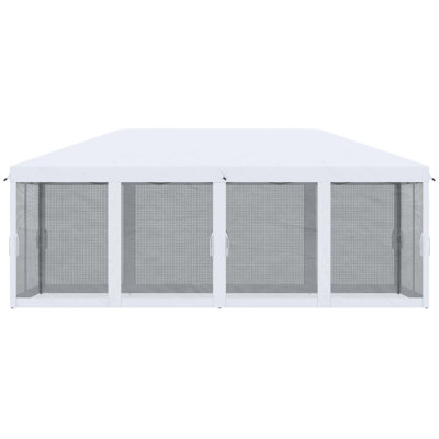 Tente avec auvent Pop Up Outsunny