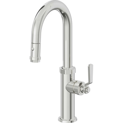 Pull-Down Prep/Bar Faucet With Button Sprayer