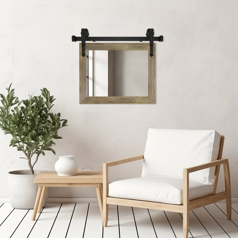 Conner Rea Mirror, Brown, 33" x 36"
