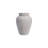 Large Decorative Debossed Stoneware Ginger Jar With Pattern, Lid And Reactive Glaze
