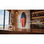 Plaque murale de planche de surf «Sharo Hawaiian Shark Bite» sous licence officielle, décoration murale côtière rétro Hawaii Beer, 10 po x 30 po