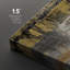 «Abstract Paint Effect», impression sur toile abstraite jaune noir sur fond grunge-87607311-87607312