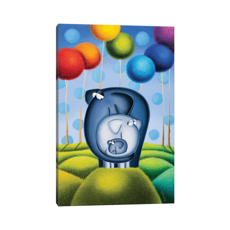 Mommy, Daddy and Me 1 Piece Wrapped Canvas Wall Art, 30.48cm H x 20.32cm W x 1.91cm D