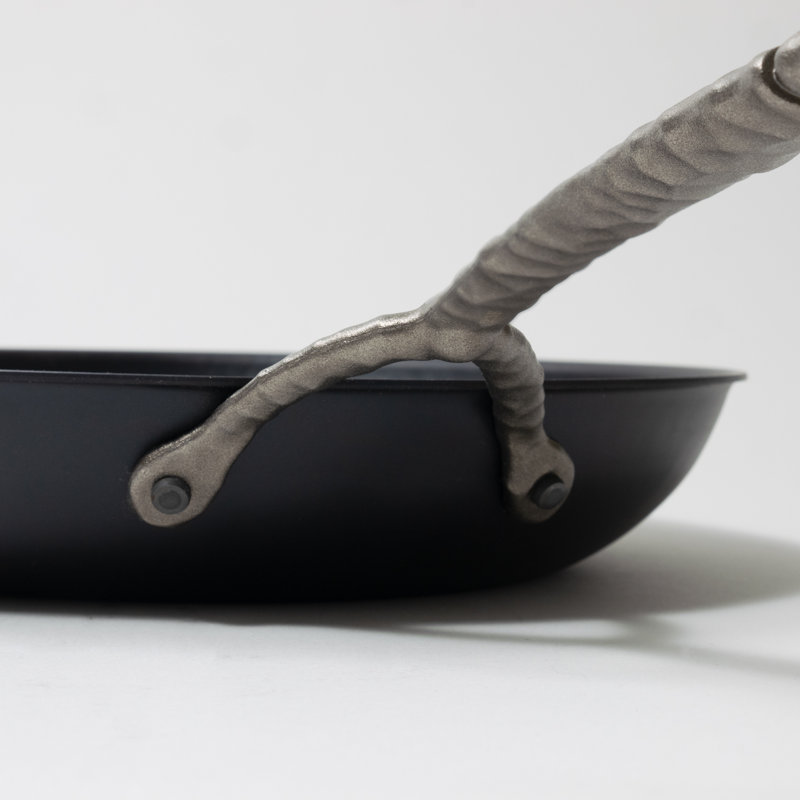 Alva Artist 11" Black Carbon Steel Nonstick Frying Pan