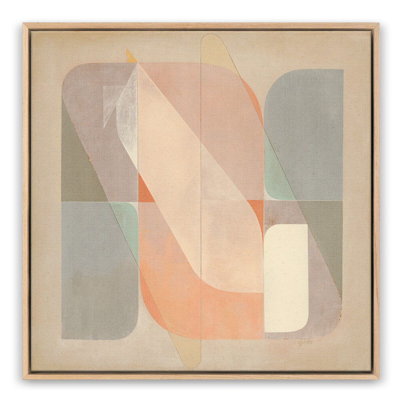 Righting the Ship by Greg Gove, Light Brown Canvas Floater Framed, 32" H x 32" W