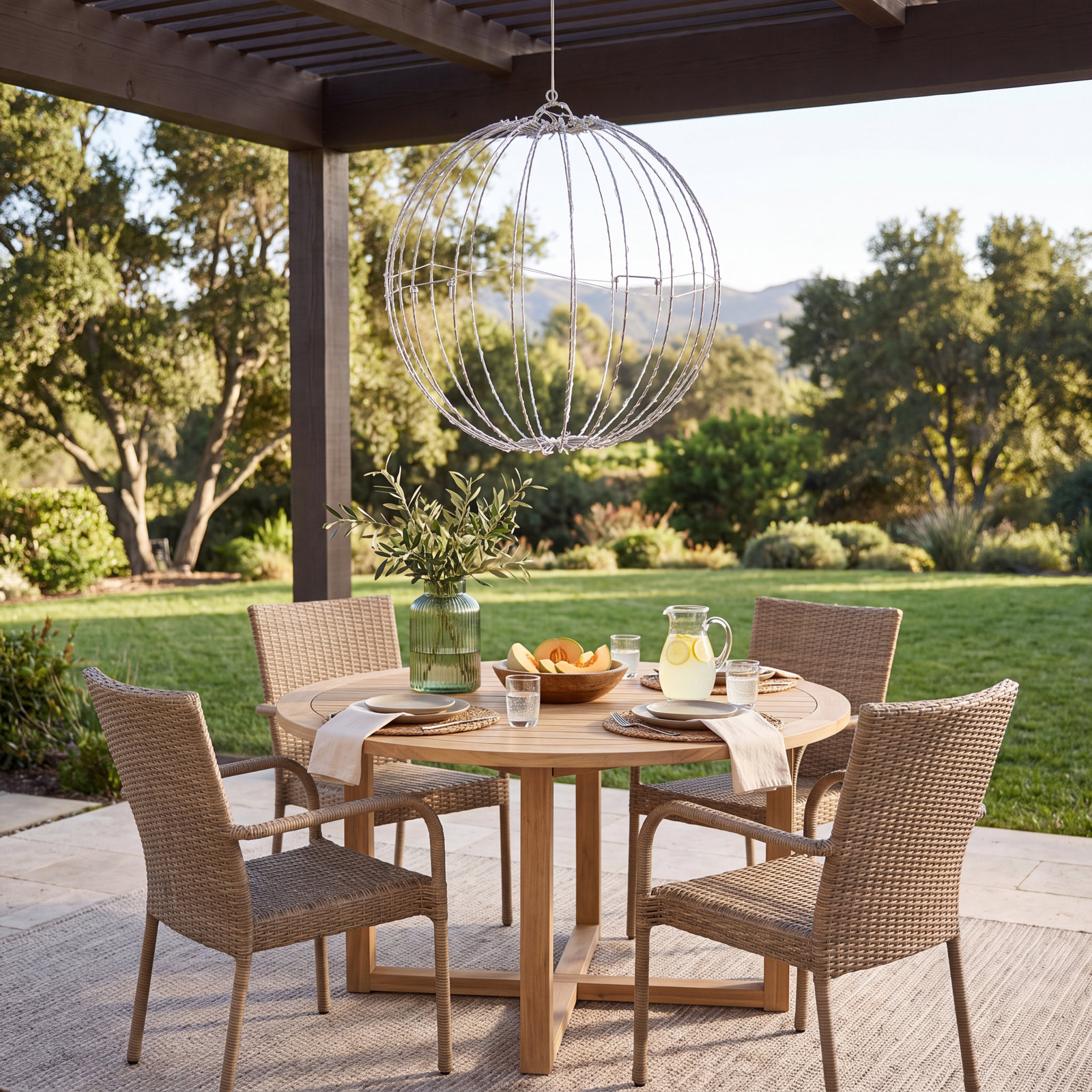 Lighted Sphere Outdoor Display, Multi-Color