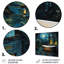 «Blue Starlight Bathroom II», art mural animal corbeau en métal-1039770265